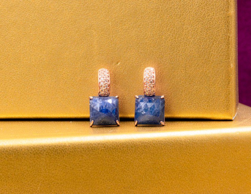 Pendientes Marina García Oro Rosa