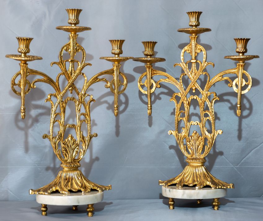 Candelabros de Bronce