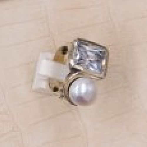 Anillo G.Styliano  Perla Diamante