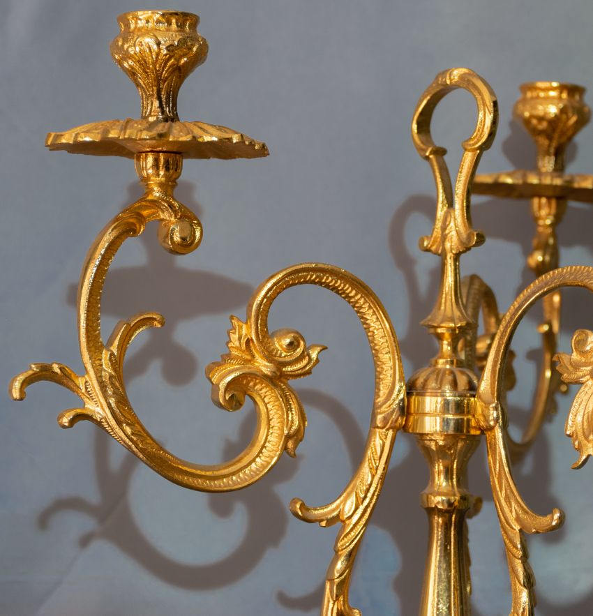 Candelabros de Bronce