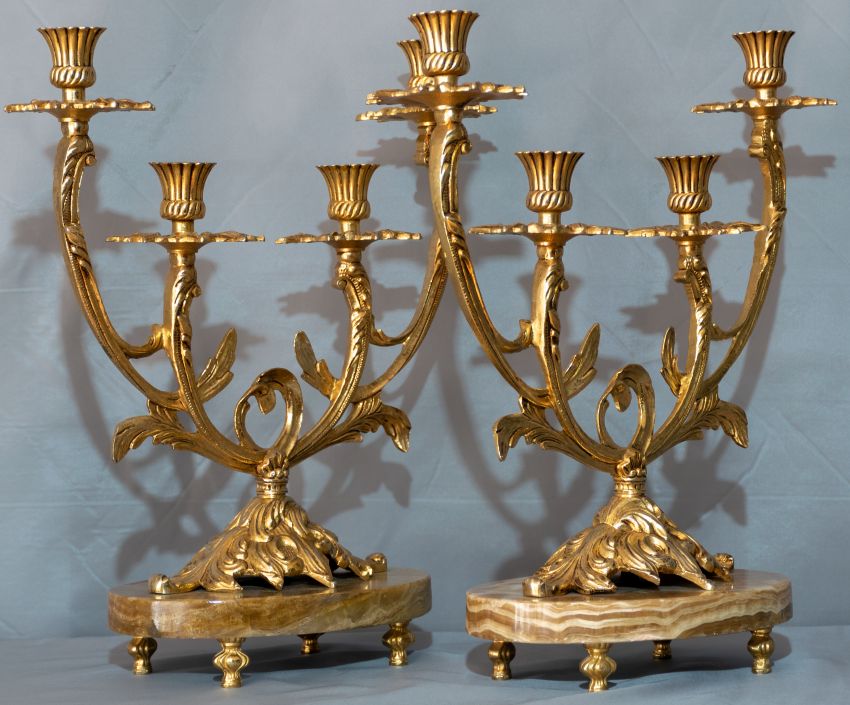 Candelabros de Bronce