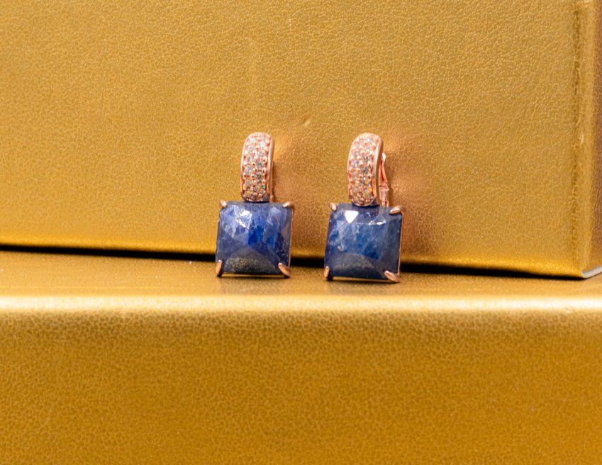 Pendientes Marina García Oro Rosa