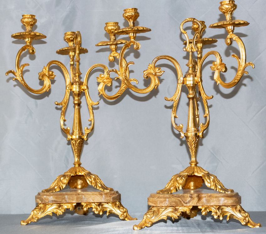 Candelabros de Bronce