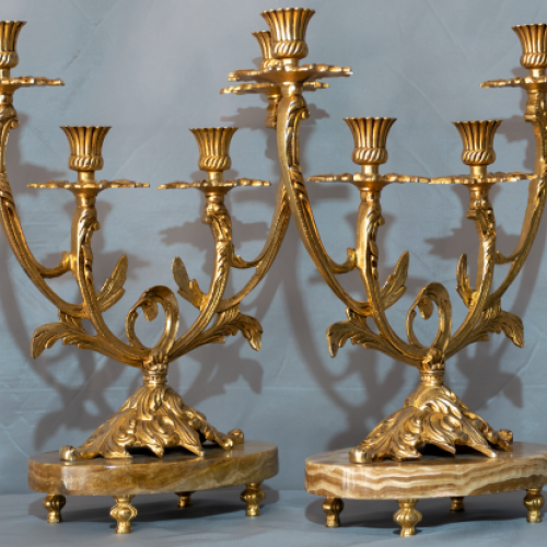 Candelabros de Bronce