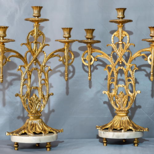 Candelabros de Bronce