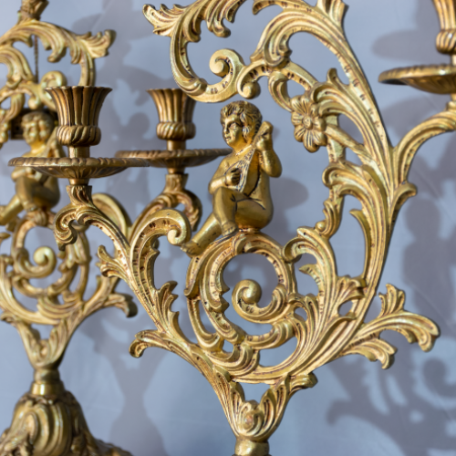 Candelabros de Bronce