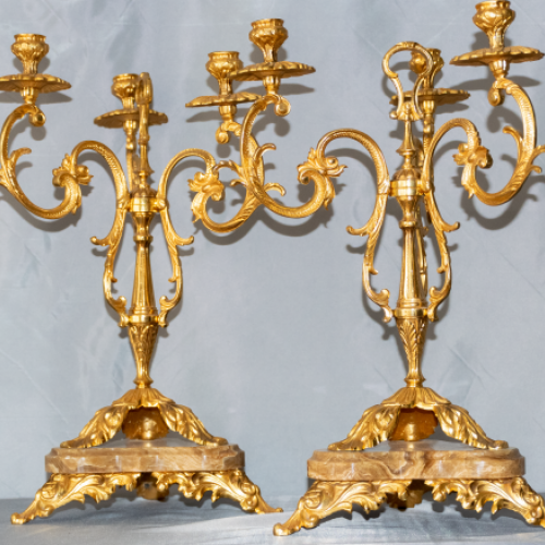 Candelabros de Bronce